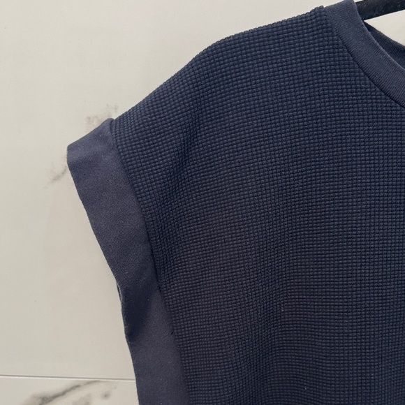 Mod Ref Navy Muscle Sweater w Open Sides - Picture 4 of 9